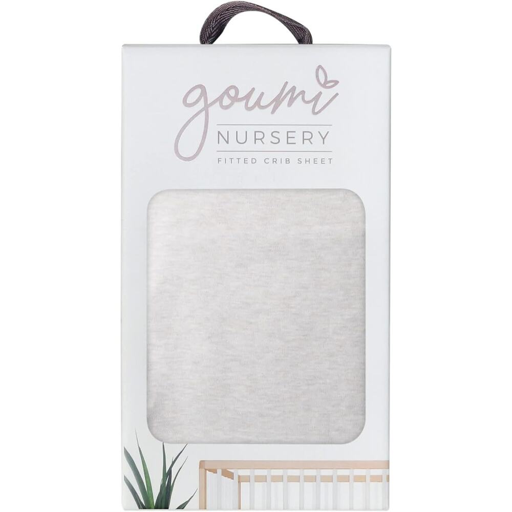 Goumi‎ Storm Gray Crib Sheet NWT